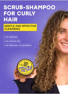 CURL ROCK AND ROLL Curl Rock and Roll Scalp Scrub Shampoo for Hair - Cleanses and Volumizes - Paraben-Free, Sulfate-Free, 300 ml  - Image 2