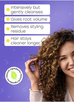 CURL ROCK AND ROLL Curl Rock and Roll Scalp Scrub Shampoo for Hair - Cleanses and Volumizes - Paraben-Free, Sulfate-Free, 300 ml  - Image 3
