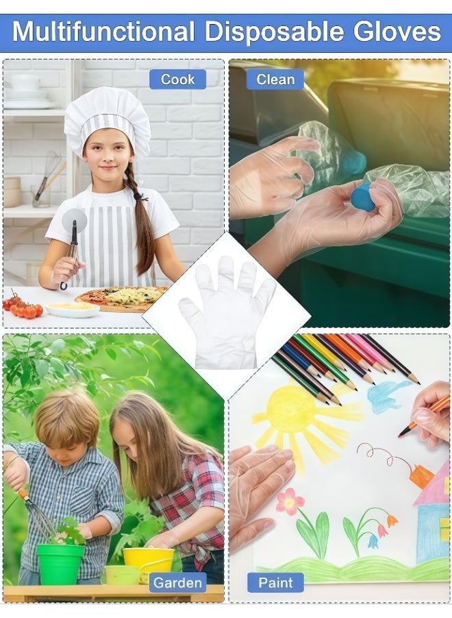 1000 Pack Disposable Gloves, Heavy Duty Kitchen Gloves for Food Handling, Oil-Proof Waterproof Household Cleaning Gloves, Multi-Use for Cooking Cleaning Hair Coloring Pet Care, One Size Fits Most - Image 2