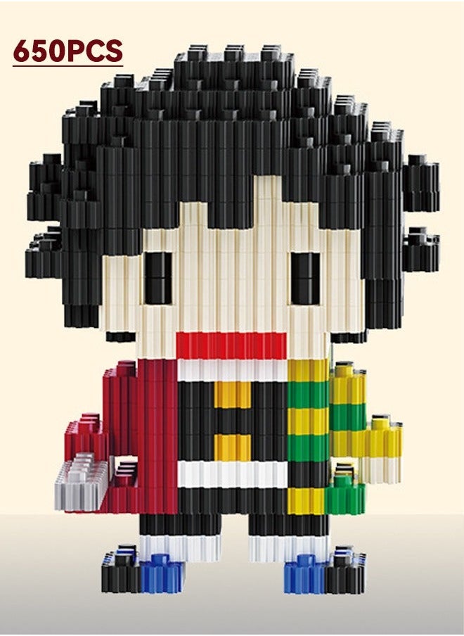 LELE BROTHER - 650-Piece Demon Slayer Series Cartoon Bricks Set, Tomioka Giyuu Cartoon Figures Building Brick Toys Set, Mini 3D Block Building, Assembling Building Block Suitable for Boys and Girls Aged 6 and Up - Image 1
