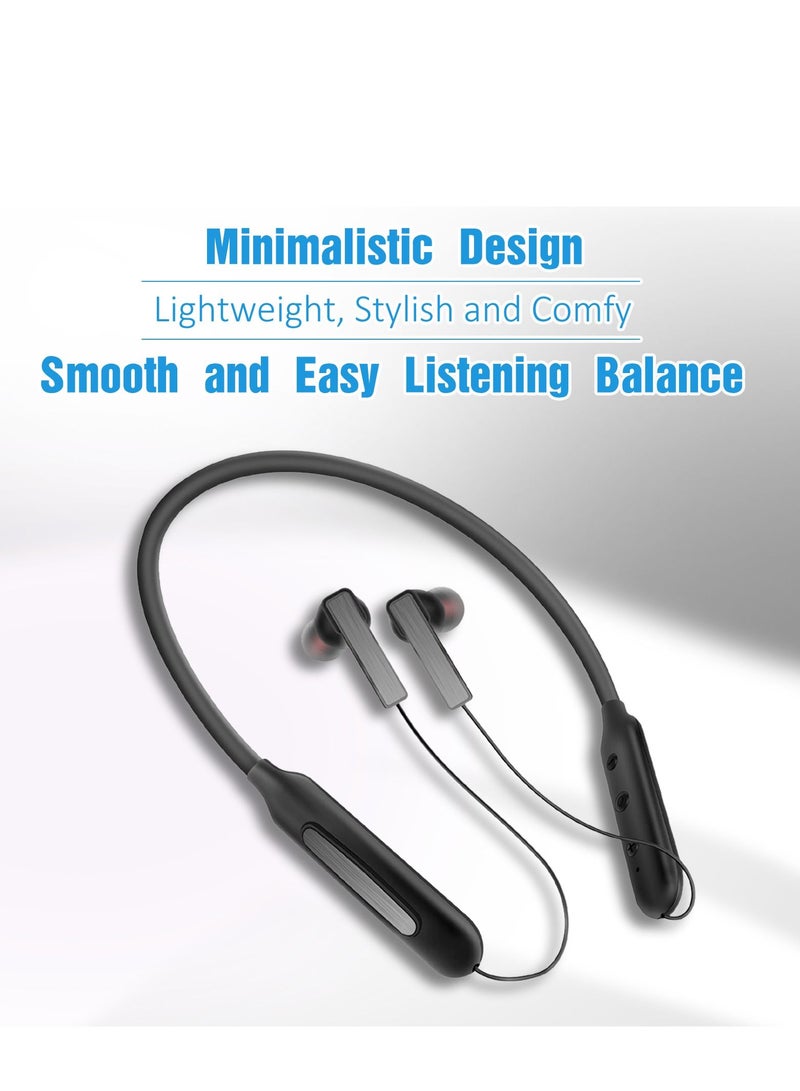 GULFLINK Wireless Neckband Earphone Grey - Image 3