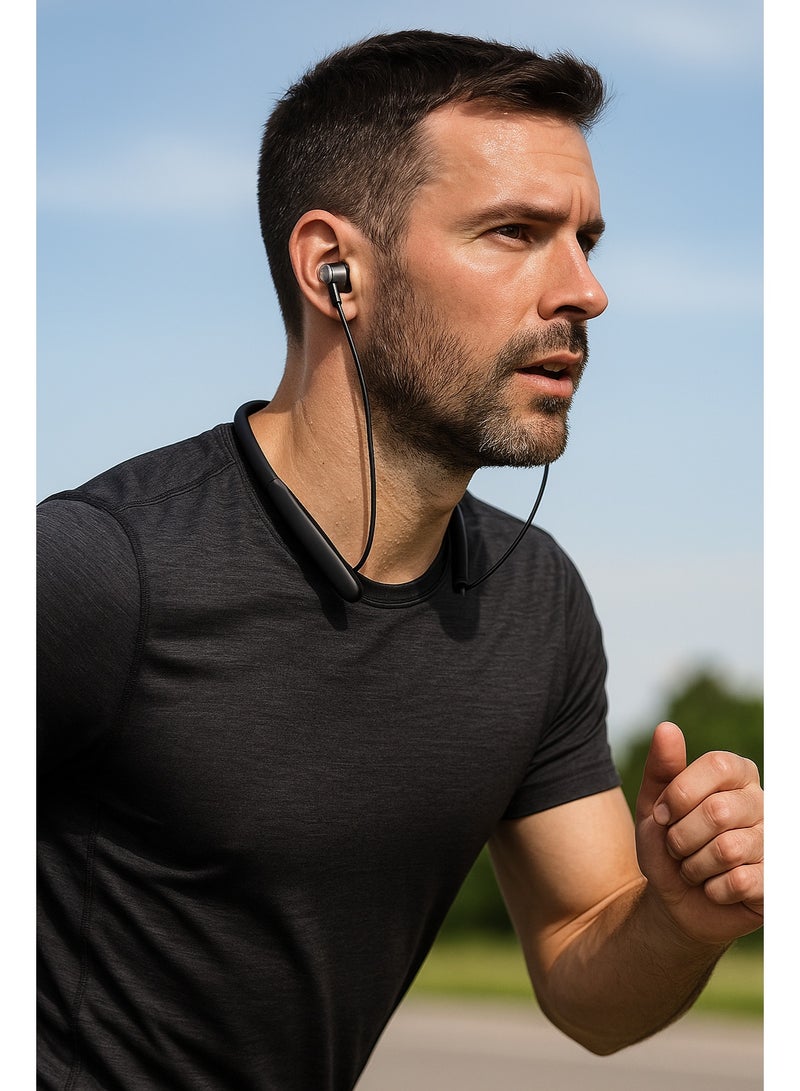 Jnuobi سماعة بلوتوث JNUOBI موديل YD-19 بإصدار 5.0 مع إلغاء ضوضاء نشط Hybrid ANC وتصميم حول الرقبة وعرض رقمي للشحن - Image 2