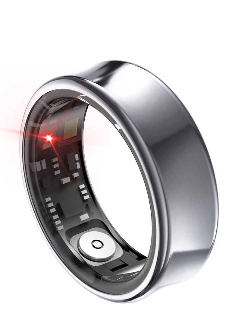 general Smart Ring SR05 for Heart Rate BlodOxygen Sleep Monitoring all Weather Motion Calculation 24-hour Health Monitoring Protect Your Health Grey No.18 - Image 2
