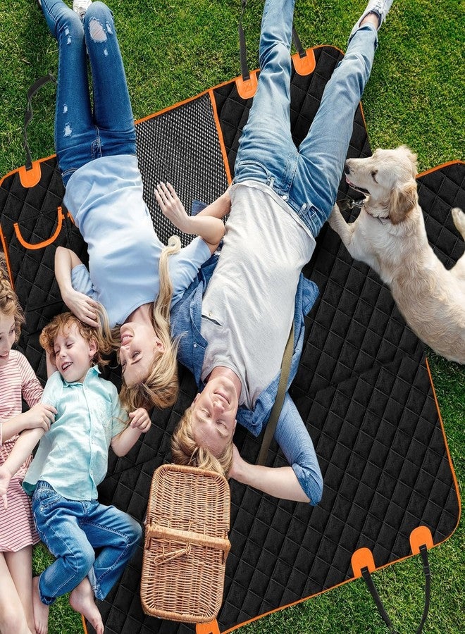 PetLux غطاء مقعد السيارة للكلاب من بيت لوكس، مقاوم للماء بنسبة 100%، مزود بجيب وأغطية، بتصميم أرجوحة، مصنوع من قماش 600D شديد التحمل، مقاوم للانزلاق والخدوش، مناسب للسيارات والشاحنات وسيارات الدفع الرباعي. (أسود-برتقالي) - Image 5