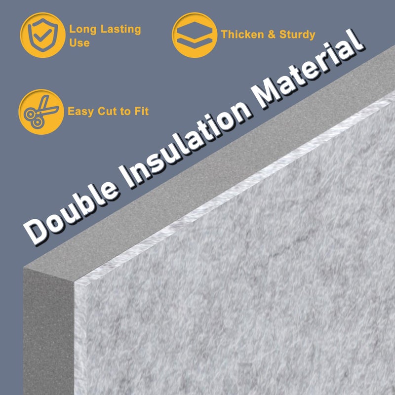 Flamorrow Insulated Foam Panels for Portable AC Window Seal Kit, Sturdy & Thick Air Conditioner Insulating Panel, Adjustable AC Window Seal Panels for Seal Heat, Fill Gap, Reduce Noise, 3 Pack - Image 5