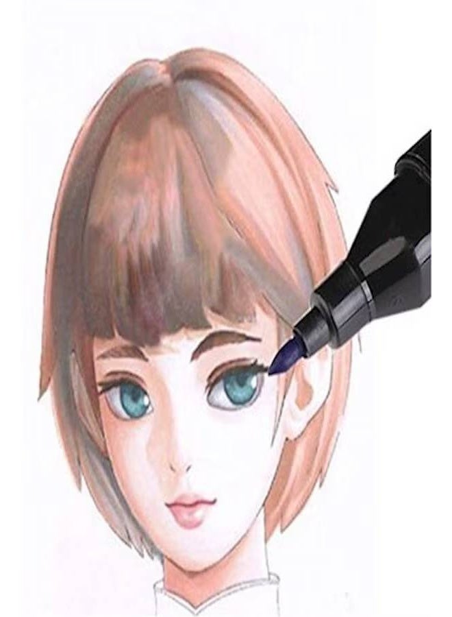 TOUCHFIVE Dual-Tip Alcohol-Based Art Marker Set with Portable Carrying Case - Image 5