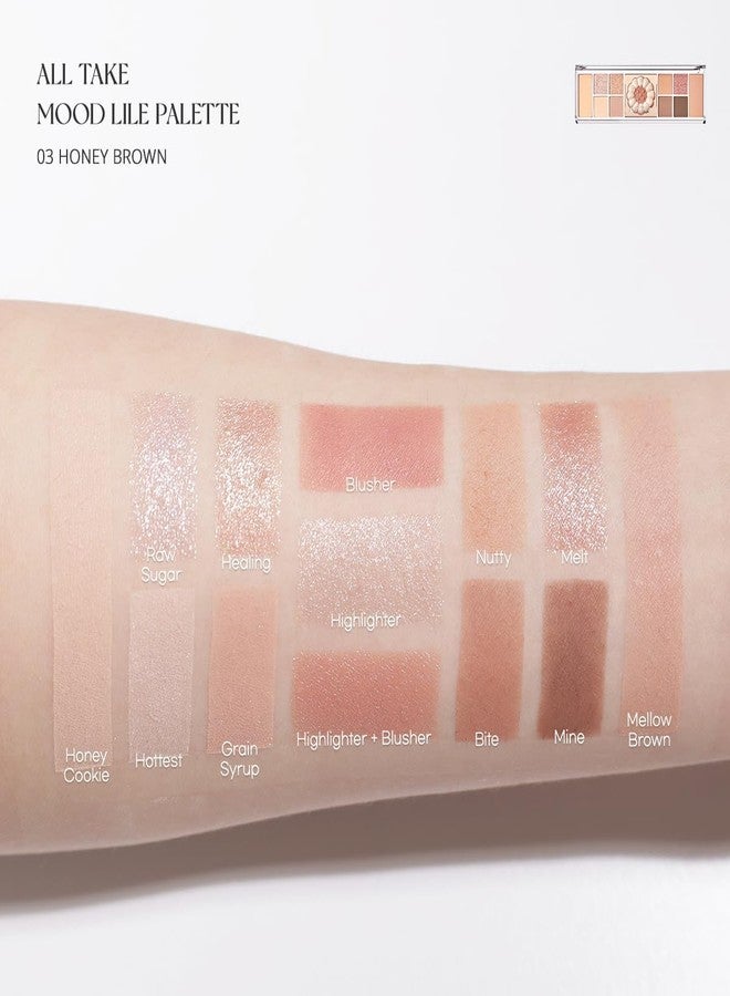 Peripera ALL TAKE MOOD LIKE PALETTE (03 HONEY BROWN (HONEY K-OOKIE)) - Image 4