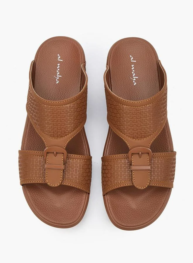 Al Waha Men Buckle Detail Arabic Sandals