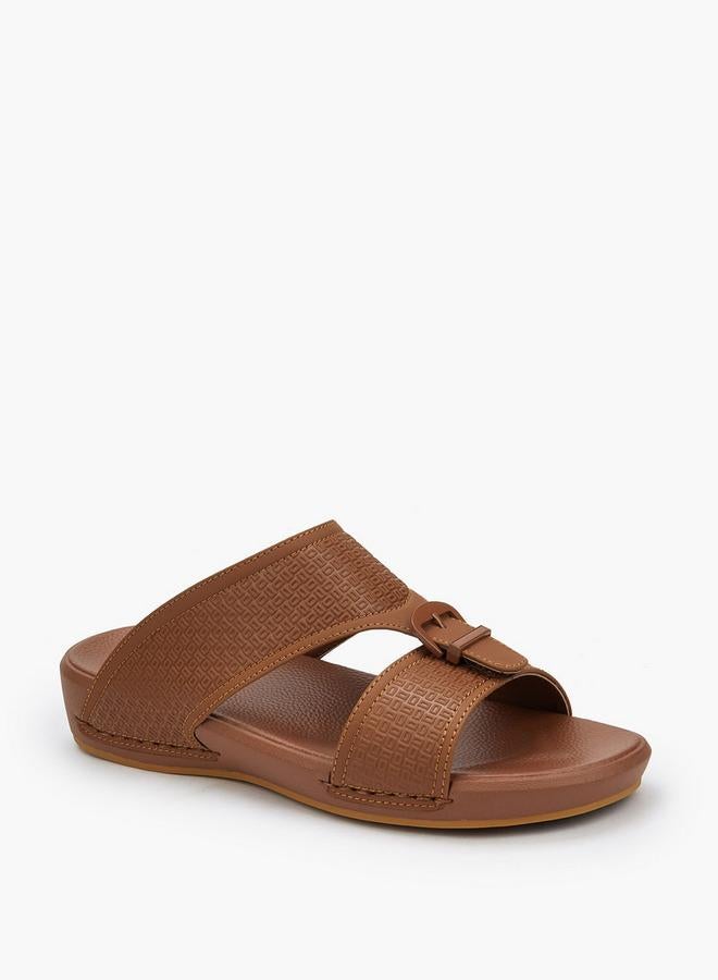 Al Waha Men Buckle Detail Arabic Sandals - Image 3