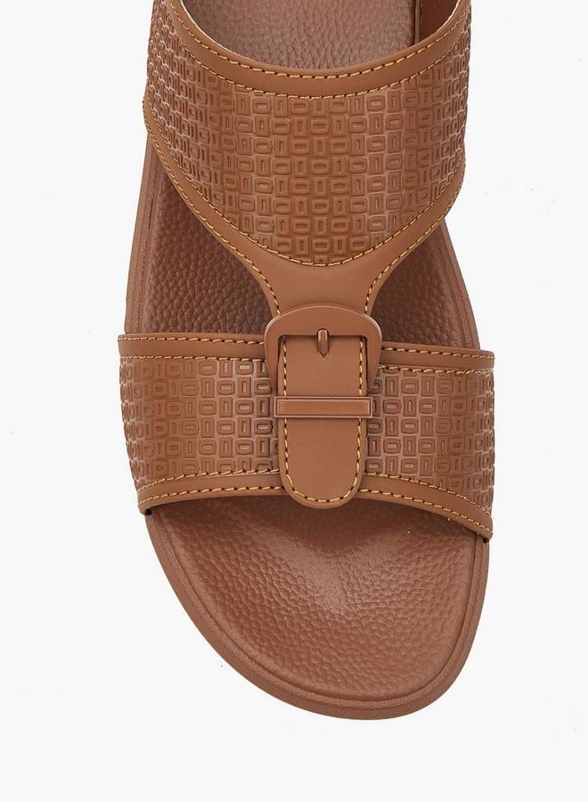 Al Waha Men Buckle Detail Arabic Sandals - Image 4