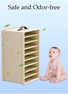 DUNISO 2pcs Wardrobe Clothes Organizer Closet Storage Organizer for Clothes Jeans Washable Closet Storage Boxes with Carrying Handles Cube Storage Bin for Home Bedroom Office  - Image 5