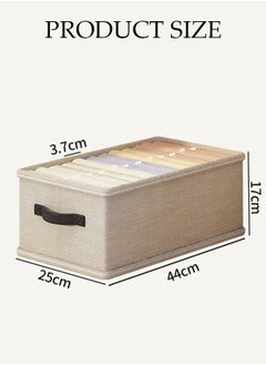 DUNISO 2pcs Wardrobe Clothes Organizer Closet Storage Organizer for Clothes Jeans Washable Closet Storage Boxes with Carrying Handles Cube Storage Bin for Home Bedroom Office  - Image 4