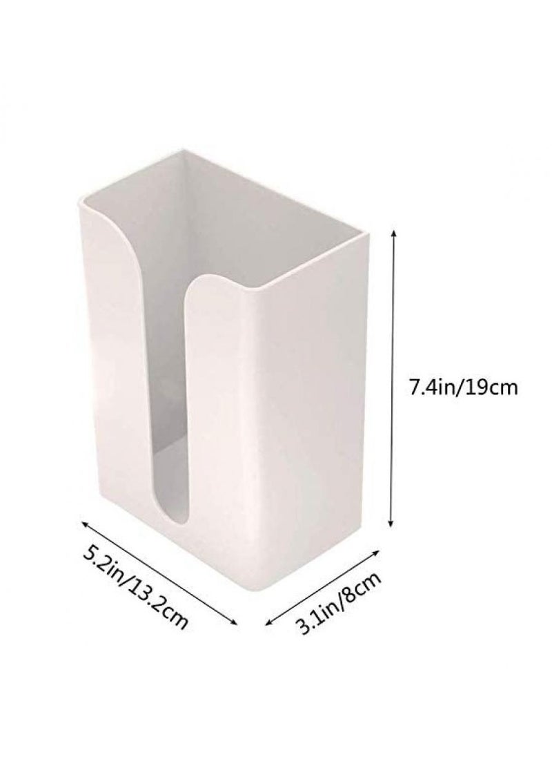 Alissa - 2 Pieces Portable Toilet Tissue Dispenser Tissue Boxes Tissue Paper Holder Wall Mounted Storage Box for Living Room Bathroom Kitchen Toilet and Office Room Apricot - Image 1