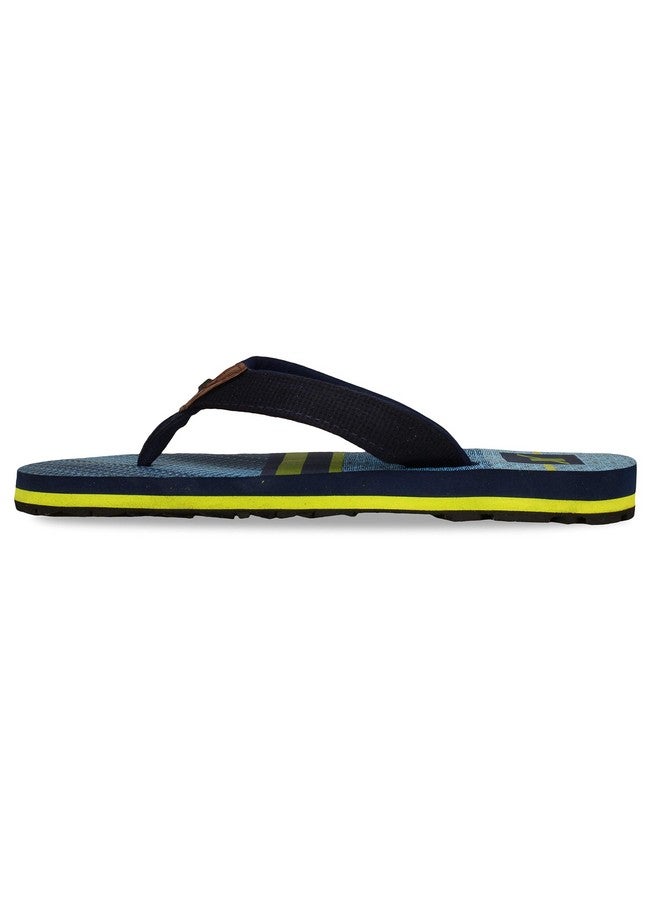 Sparx Mens Sf0049G N. Blue Fl. Green Flip-Flops - 10 UK (Sf0049G) - Image 3