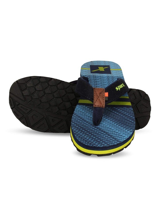 Sparx Mens Sf0049G N. Blue Fl. Green Flip-Flops - 10 UK (Sf0049G) - Image 2