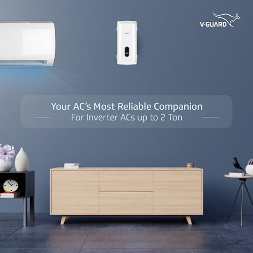 V-Guard Trior iD500 AC Stabilizer for 2 ton Inverter AC | Digital Display | Intelligent Time Delay System | Energy Efficient Design | 3 Year Warranty by V-Guard | White (Working Range 170-270 VAC) - Image 5