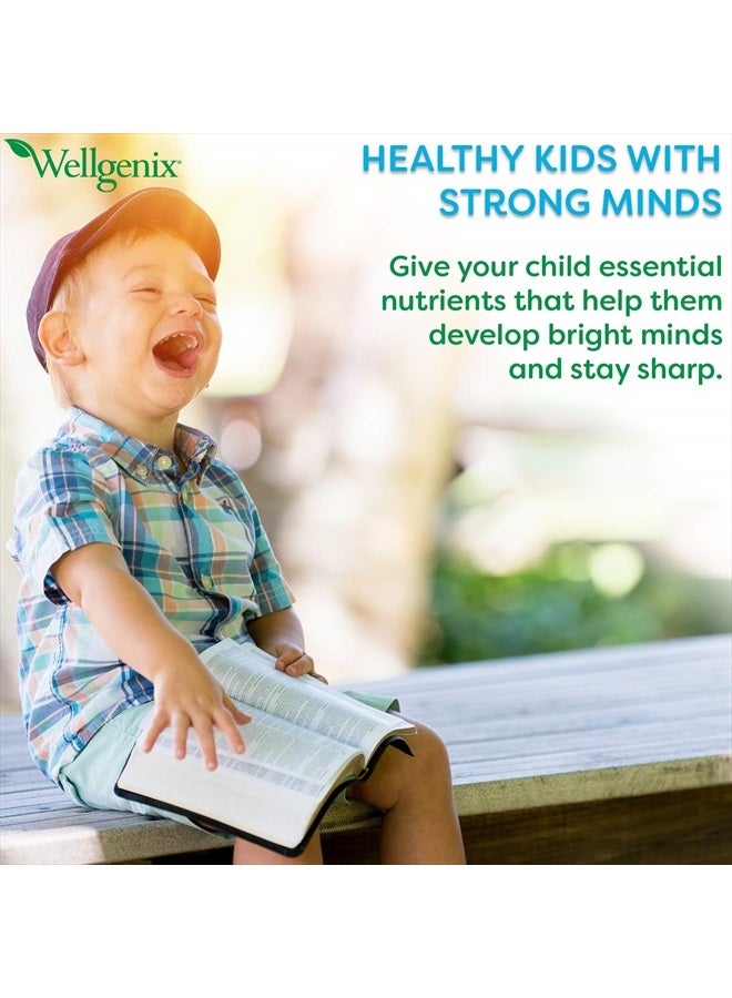 wellgenix فيتامينات سائلة متوازنة للأطفال - متعددة الفيتامينات الغذائية للناقدين في الطعام - تعزز نظام المناعة وصحة الأطفال العامة 16 أونصة (1) - Image 5