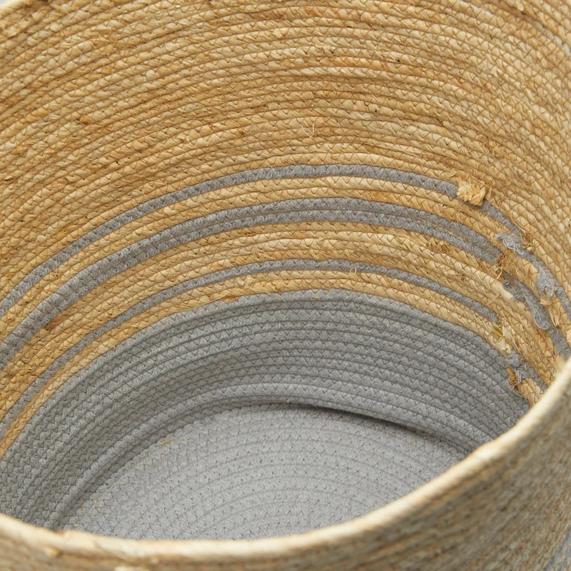 DWELL Dwell Grey Weave Seagrass Basket Small