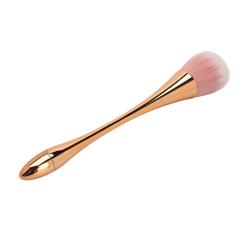 Nail Dust Cleaning Brush Soft Art Powder Removal Manicure DIY Tool for Makeup Beauty Rose Gold - Image 1