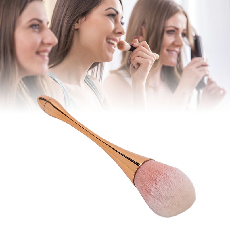 Nail Dust Cleaning Brush Soft Art Powder Removal Manicure DIY Tool for Makeup Beauty Rose Gold - Image 4