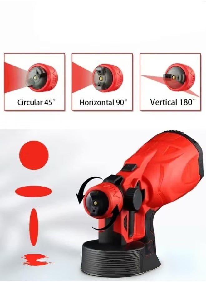 Denx - ELECTRIC SPRAY GUN 21V Handheld Adjustable Size Multifunctional High Pressure Paint Sprayer 800ml Large Capacity | 38000 RPM | SPRAYING DISTANCE 100-200 cm - Image 1