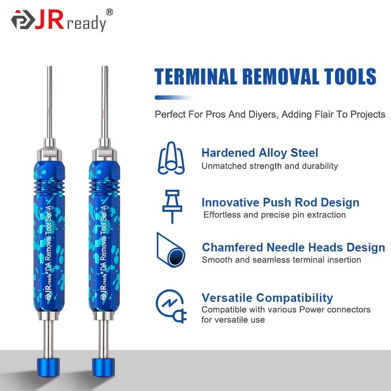 JRready أداة استخراج دبابيس مولكس JRready ST5265 لدبابيس ومقابس مولكس .062" و .093"، 2PCS أدوات إدخال قضيب نوع الأنبوب - Image 2