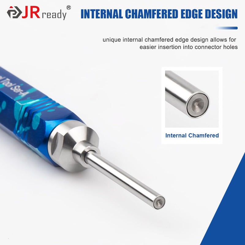 JRready أداة استخراج دبابيس مولكس JRready ST5265 لدبابيس ومقابس مولكس .062" و .093"، 2PCS أدوات إدخال قضيب نوع الأنبوب - Image 5