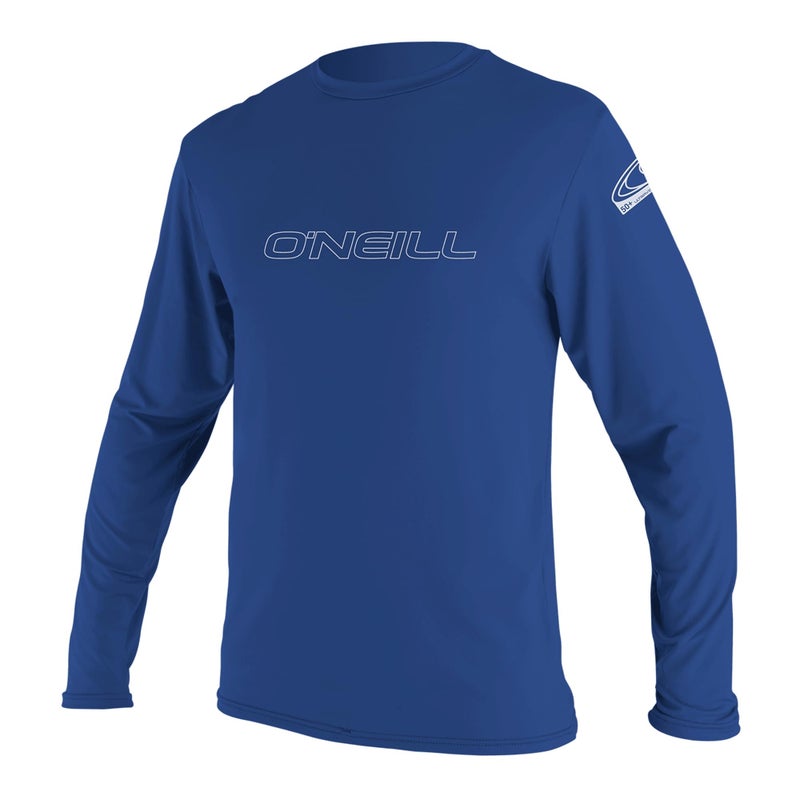 O'NEILL Men's Standard Basic Skins 50+ Long Sleeve Sun Shirt, Pacific, Small - Image 1