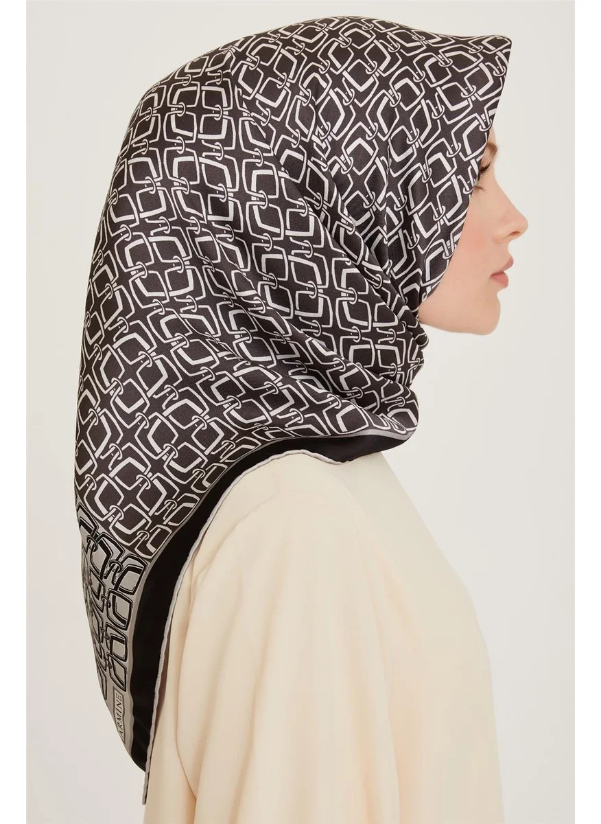ARMINE Classic Patterned Sura Pure Silk Scarf 9248D 80 05
