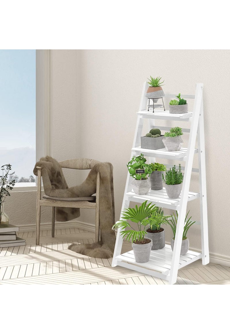 Generic FFD Plant Stand Indoor Flower Pot Wood Foldable Tiered Corner Plants Stands  - Image 5