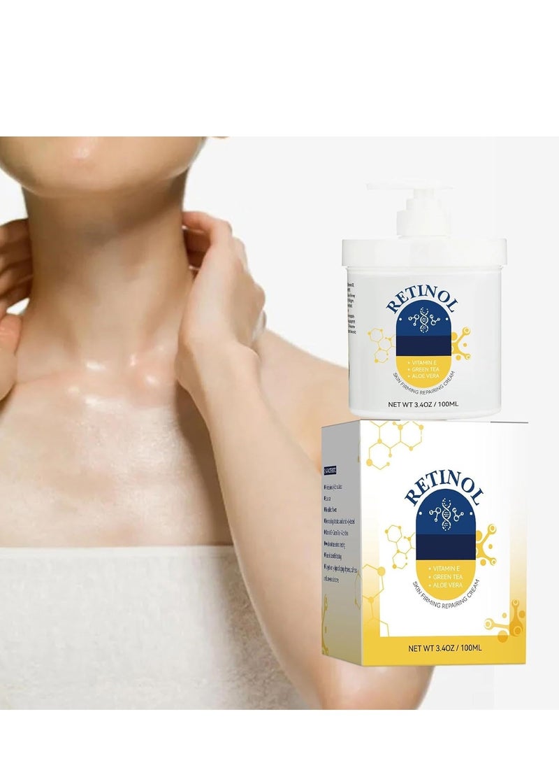 GROEI Retinol Cream Moisturizer for Face & Body, Collagen Lotion for Dry Skin, Skin Firming & Tightening Moisturizer, Skin Repair Cream, 100ml - Image 2