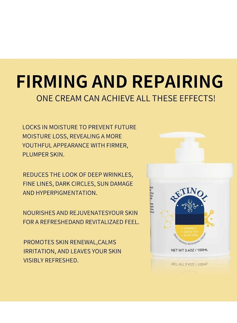 GROEI Retinol Cream Moisturizer for Face & Body, Collagen Lotion for Dry Skin, Skin Firming & Tightening Moisturizer, Skin Repair Cream, 100ml - Image 4