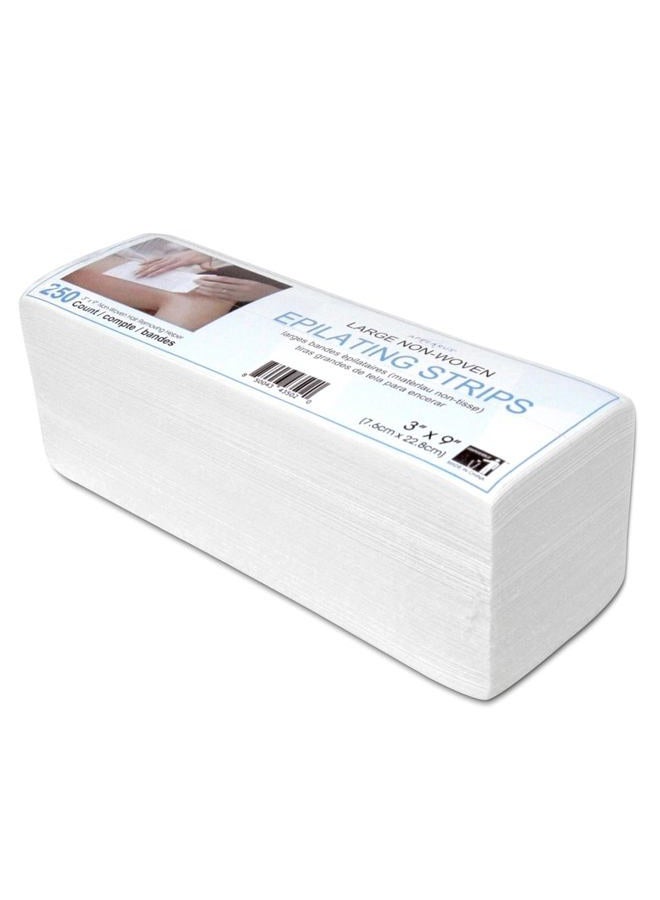 Appearus Large 3x9 Non-woven Body and Facial Wax Strips (250 Count) - Image 1