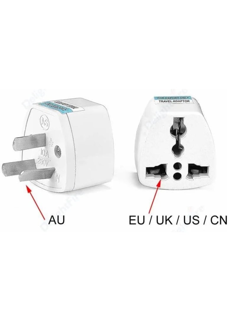 2pcs Uk/Us/Eu Universal Adapter To Australian Plug 3 Pin Converter - Image 2
