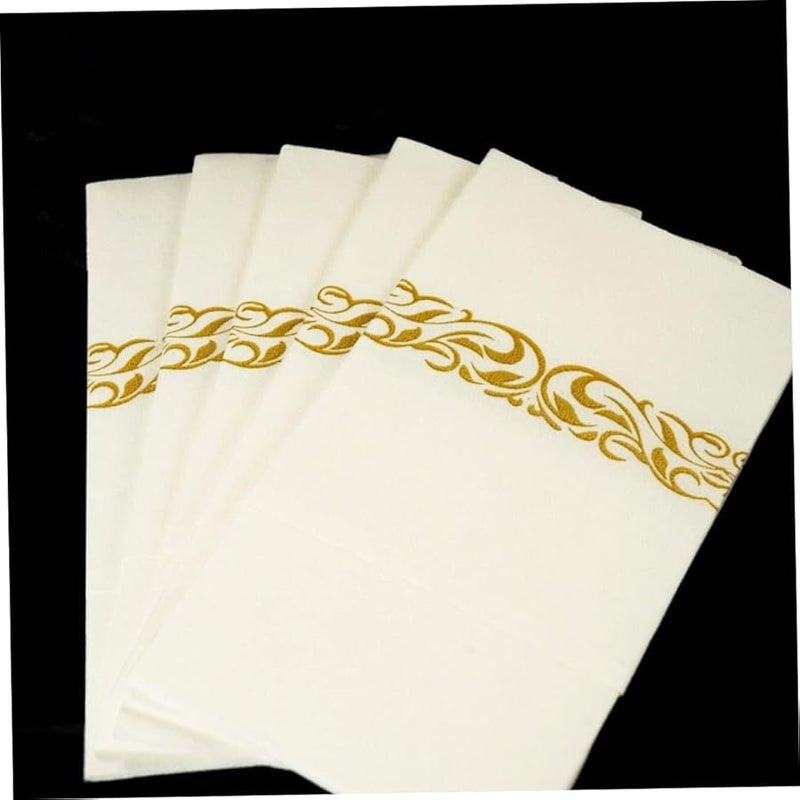 50 قطعة مناديل جيب أنيقة خفيفة الوزن محمولة للنزهات الخارجية والمطاعم وتناول الطعام - Image 5