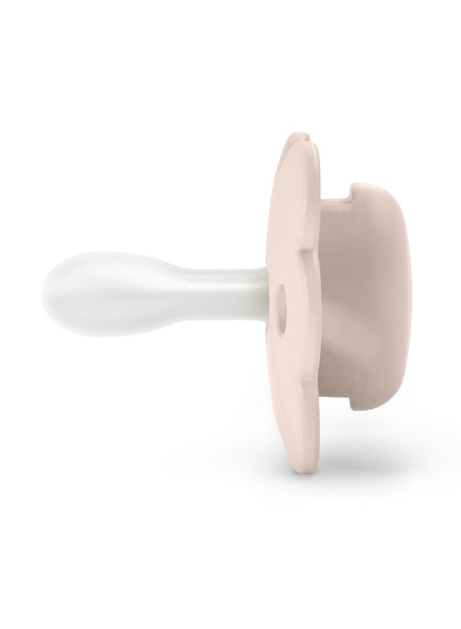 SUAVINEX سكس برو مصاصة على شكل فراشة فائقة النعومة للأطفال من 0-6 أشهر بحلمة سيليكونية حلمة فسيولوجية آمنة للطفل - وردي - Image 2