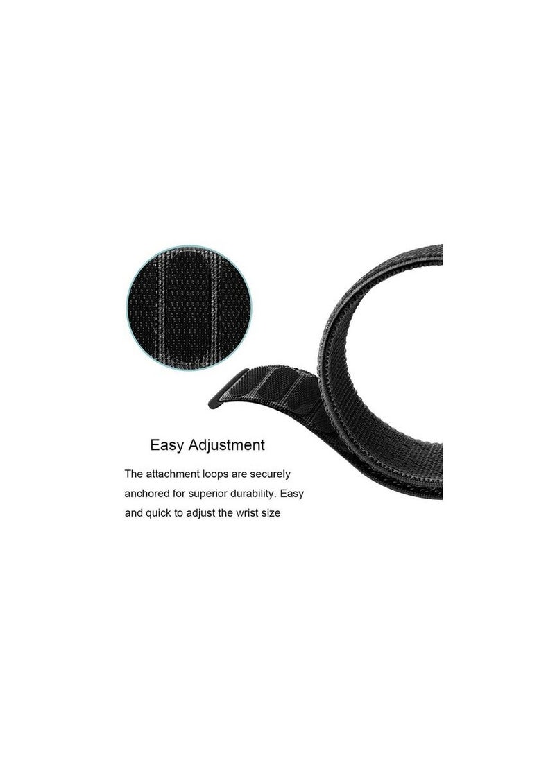 Generic - Replacement Nylon Nato Strap 20mm For Amazfit Bip U Pro / Bip / Bip Lite / Bip S / Bip S Lite / Bip U - Black - Image 1