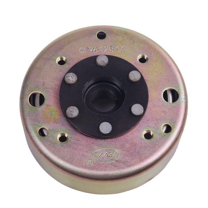 Glixal ATMT1155F8 GY6 125cc 150cc 8 coil Alternator Magneto Flywheel Rotor for 152QMI 157QMJ Engine Scooter Moped ATV Quad Go Kart Buggy