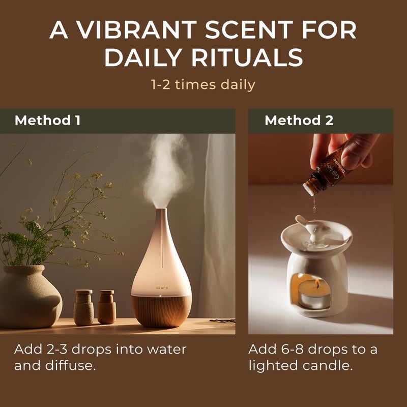 Gya Labs Tangerine Essential Oil - 0.34 Fl Oz - for Hair, Skin, Diffuser, Aromatherapy & DIY Candle Making Scent - Image 4