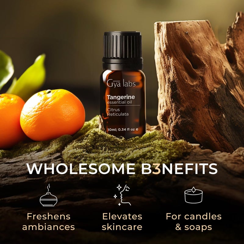 Gya Labs Tangerine Essential Oil - 0.34 Fl Oz - for Hair, Skin, Diffuser, Aromatherapy & DIY Candle Making Scent - Image 5