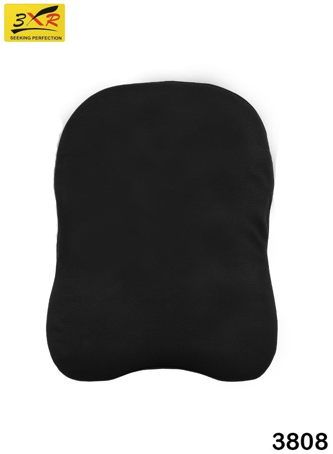 3 اكس ار وسادة سفر 3XR من إسفنج الذاكرة 3808، وسادة مريحة لدعم الرأس والرقبة والكتفين للسيارة والمكتب والطائرة والمنزل، لتخفيف الضغط، غطاء قابل للتهوية، ملاءمة عالمية، تصميم قابل للإزالة والغسل - Image 1