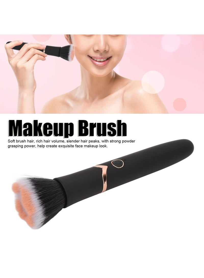 CMGTYYD Electric Makeup Brush, 10 Gears Vibration Massage makeup Brush, Works with Foundation, Concealer or Blush, Rechargeable Adjustable Loose Powder Brush - Image 5