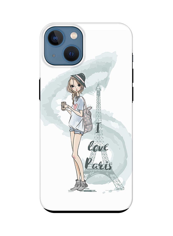 Stylizedd Tough Pro Case for iPhone 15 Plus Dual Layer Hybrid PC TPU Customized Mobile Cover Matte Finish Phone Case - I Love Paris - Image 1