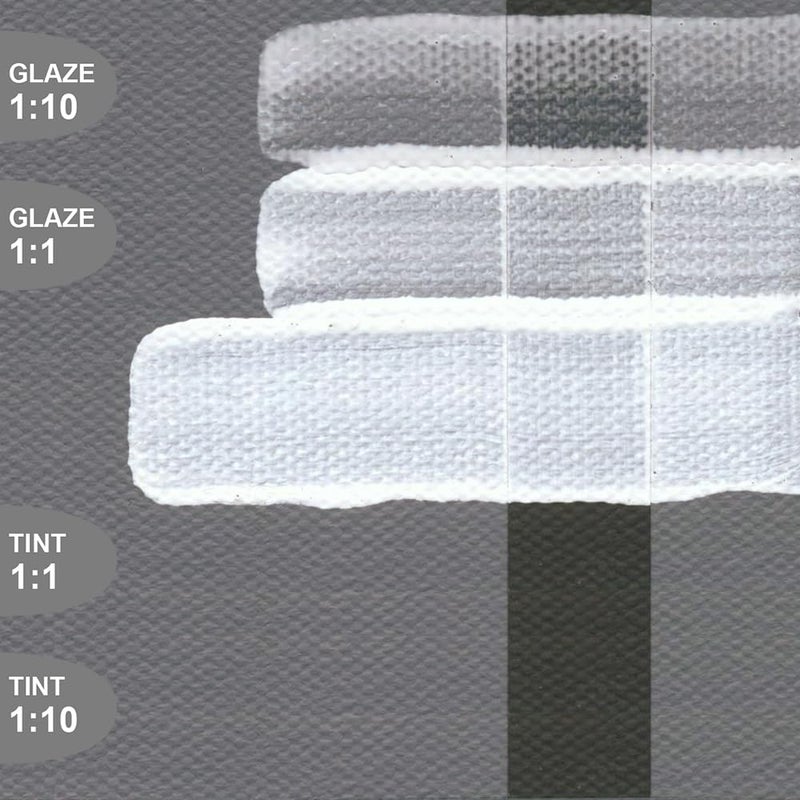 GOLDEN Fluid Acrylics, Titanium White, 8 fl. oz. Bottle, Professional Acrylic Paint, Semi-Opaque - Image 2