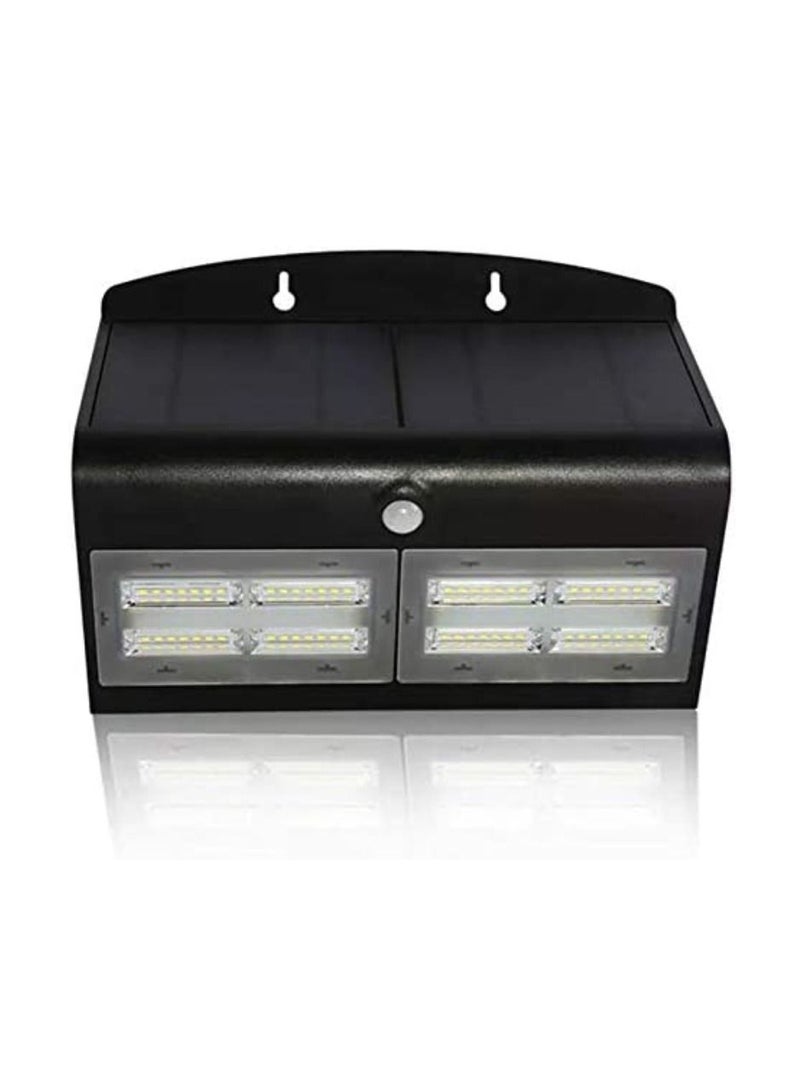 Solar Light Wall Light 6.8W 56 LED Solar Powered Motion Sensor Lights Outdoor Waterproof Night Light For Garden Patio Yard Deck Garage Warm White 3000K Black Body - Image 1