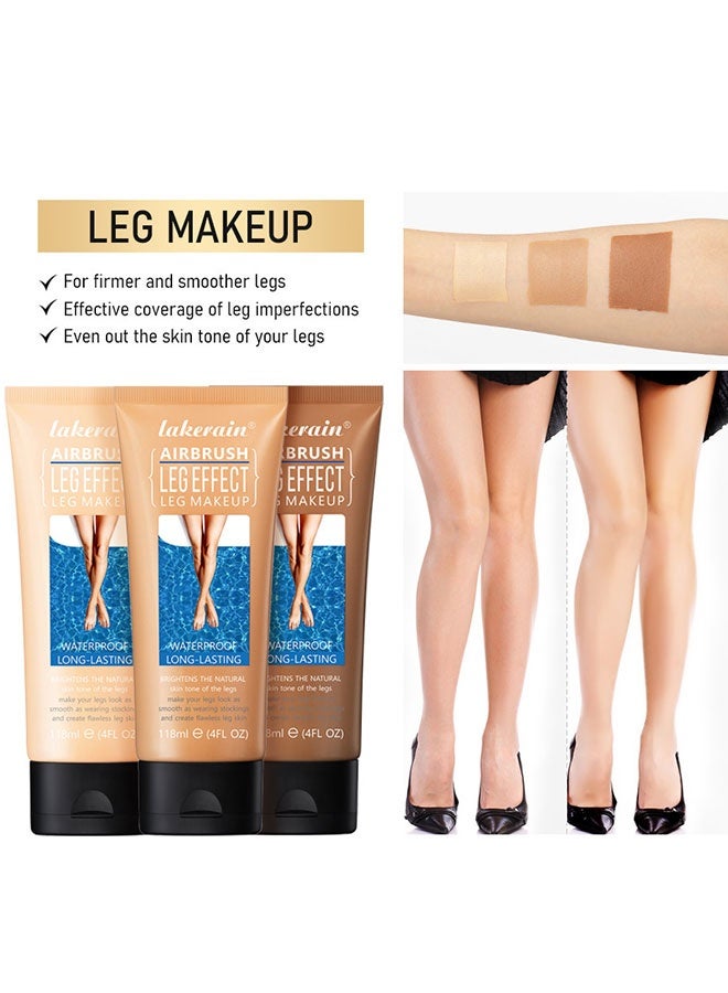 lakerain Leg Makeup Foundation,Waterproof, For Tattoo Cover Up, Long Last, Body Makeup Foundation, 118ml, #1  - Image 2