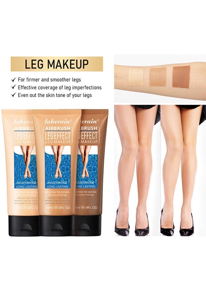 lakerain Leg Makeup Foundation,Waterproof, For Tattoo Cover Up, Long Last, Body Makeup Foundation, 118ml, #1 - Image 3