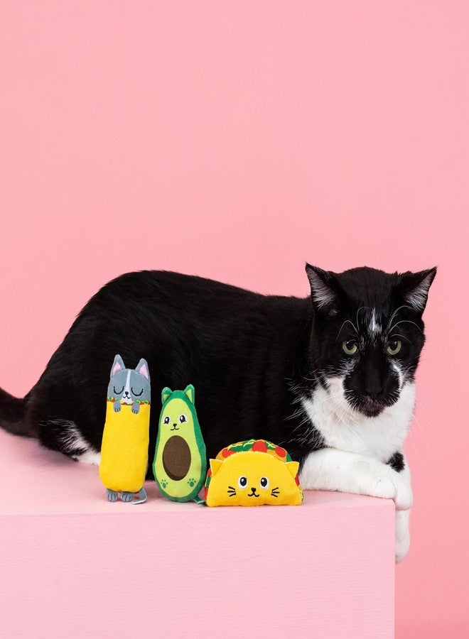 Fringe Studio Plush Cat Toy Set, Kitty Cravings, Mini 3 Piece Set, Pet Shop Collection (904034) - Image 3