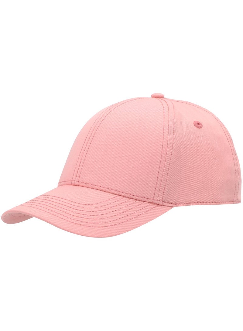 Demix Salmon One-Size Baseball Cap, Breathable Cotton-Polyester Blend, Adjustable Fastener for Perfect Fit, Ideal for Outdoor Workouts - Image 1