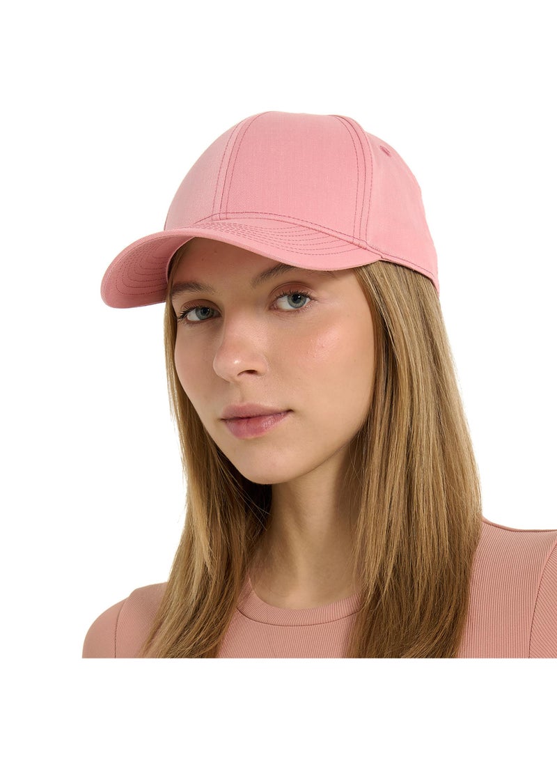 Demix Salmon One-Size Baseball Cap, Breathable Cotton-Polyester Blend, Adjustable Fastener for Perfect Fit, Ideal for Outdoor Workouts - Image 5